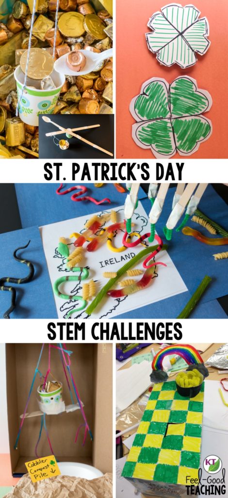 Teacher dilemma: you want to do fun St. Patrick’s Day activities, but only it it’s fun with substance! These five St. Patrick's Day STEM Challenges keep your students engaged in problem-solving, critical thinking, and brain-busting collaborative work, disguised as fun. >>>Click through to the blog for details, video walk-throughs, resources, and more! If you’re looking for elementary resources or middle school resources, these challenges include modifications for grades 2 - 8.