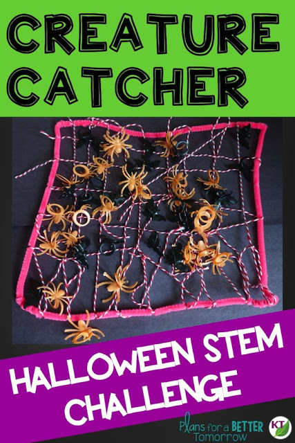 Halloween Activity & STEM Challenge: Creature Catcher is an engaging, collaborative, hands-on activity in which students design a device to catch spiders or other creatures.