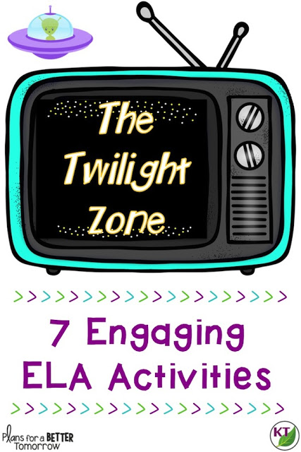 7 cooperative activities to practice ELA skills: comprehension, making inferences, using evidence to support answers, identifying elements of plot (characters, setting, rising action, climax, falling action, resolution), theme, point of view, conflict, writing summaries, narrative writing, expository writing, and using persuasive writing in social media marketing.