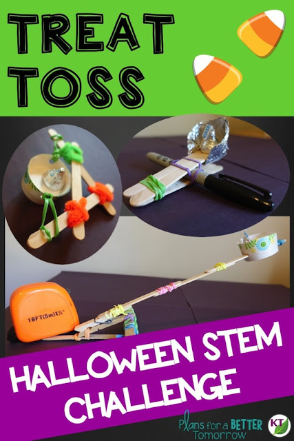 Halloween Activity & STEM Challenge: Treat Toss is an engaging, collaborative, hands-on activity in which students design a device to toss candy to trick-or-treaters at a distance.