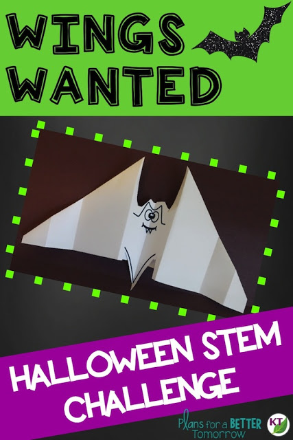 Halloween Activity & STEM Challenge: Wings Wanted. Looking for a great way to keep students engaged, thinking critically, and working on hands-on problem solving? In this challenge, students create a new set of bat wings!