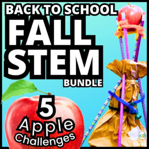 5 Fall STEM Activities with Apples with apple wrecking ball shown