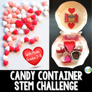 A candy box/confection container Valentine's Day STEM Challenge