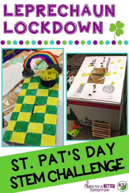 St. Patrick's Day STEM Challenge: In Leprechaun Lockdown, students create a leprechaun trap -- with a twist! Comes with modifications for grades 2-8.