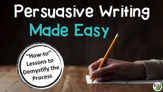 Demystify the persuasive writing process for 4th - 8th graders by breaking down component skills and providing isolated practice at each step.