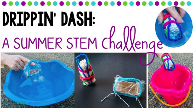 End of the School Year STEM Challenge: In Drippin' Dash, students design a water scoop purpose-built for stability and to hold max volume! Guaranteed to keep students engaged in collaborative, problem-solving, brain-busting fun! Includes modifications for grades 2-8.
