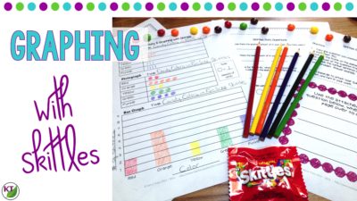 Graphing with Skittles lesson for 2nd grade