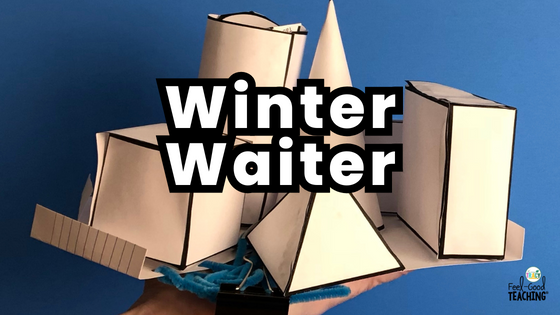 In the 3D Solids STEM activity, Winter Waiter, students work in small groups against a criteria/constraints list to build waiters’ trays designed to hold “snowy” 3D solids. They will then test their designs in winter-themed, indoor relay race!