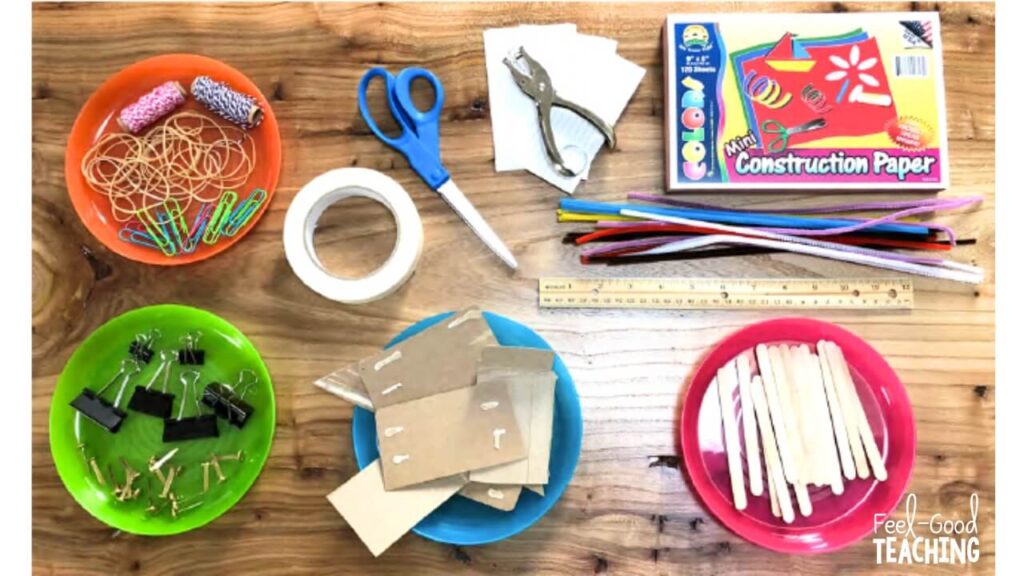 Black History STEM Materials - Functional Furniture -assorted craft materials & recyclables