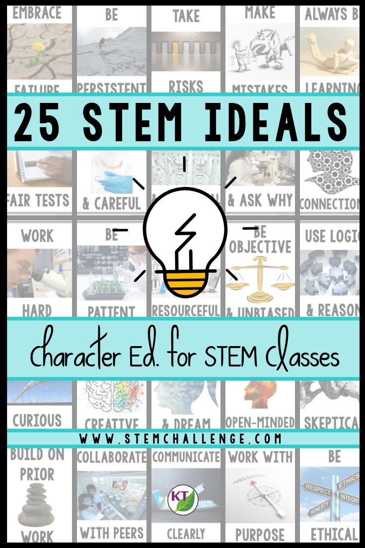 Why bring character education to STEM classrooms? The ideals found throughout this series aim to identify the special way scientists, and really all STEM Pros, think and behave so we may better practice the traits ourselves – in (and hopefully beyond) STEM classes! 