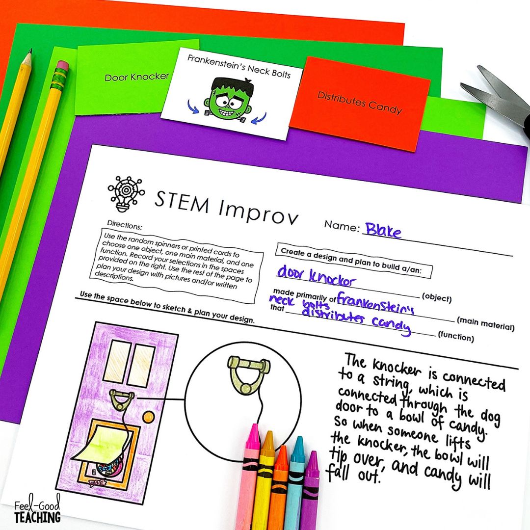 Halloween STEM Improv Activity