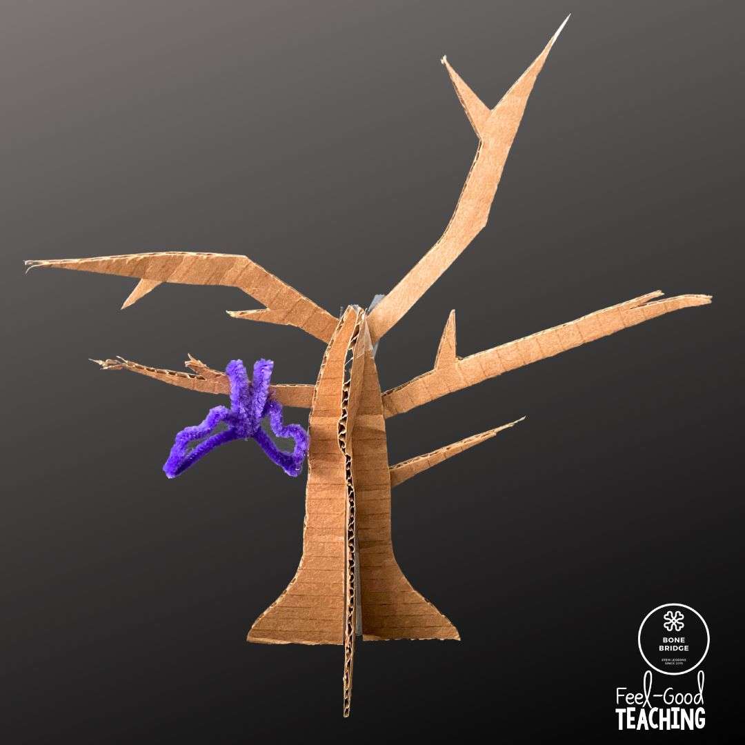 Halloween STEM Activity - Bat Branch Quick Build