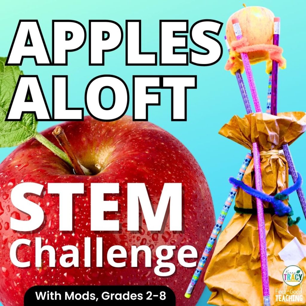 Apples Aloft apple tower STEM activity