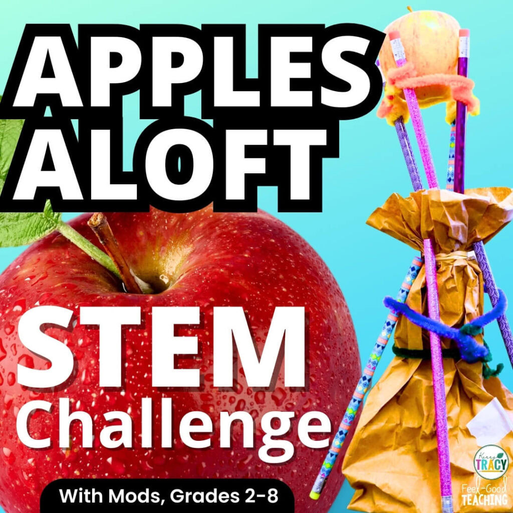 Apples Aloft apple tower STEM activity