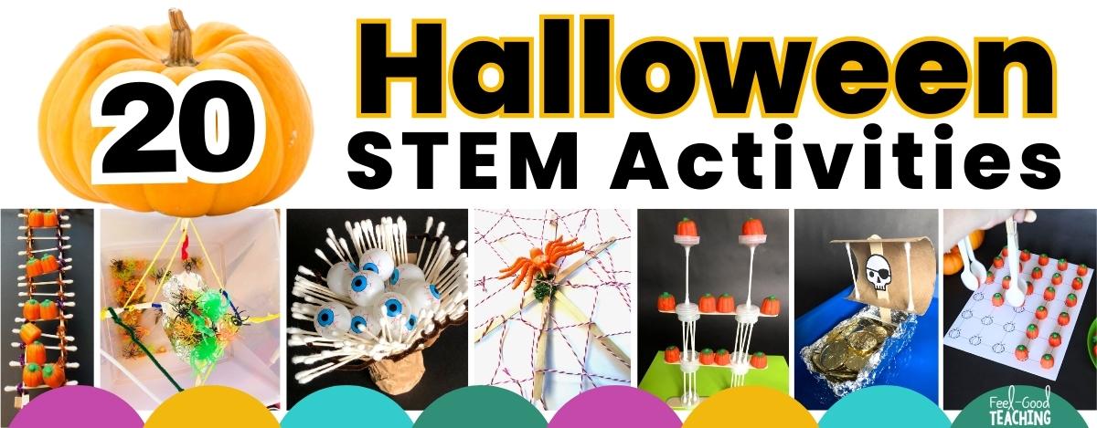 Pics of Halloween STEM Challenge Activities