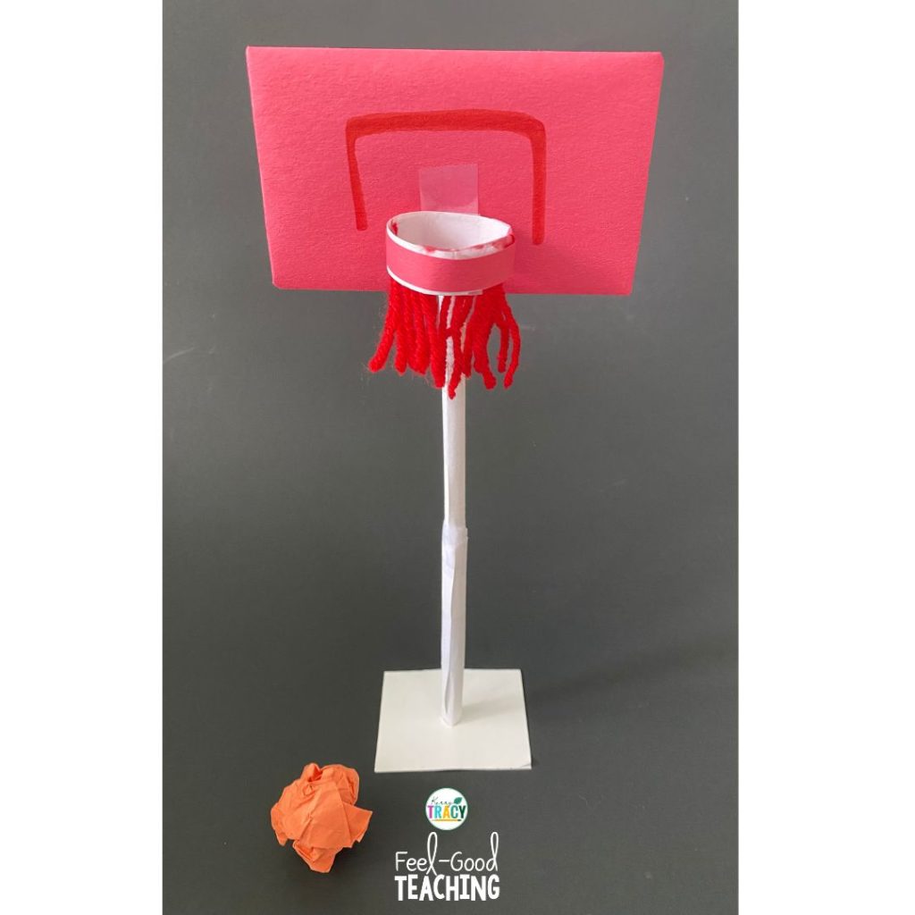 Basketball Hoop Quick Build STEM Activity Design