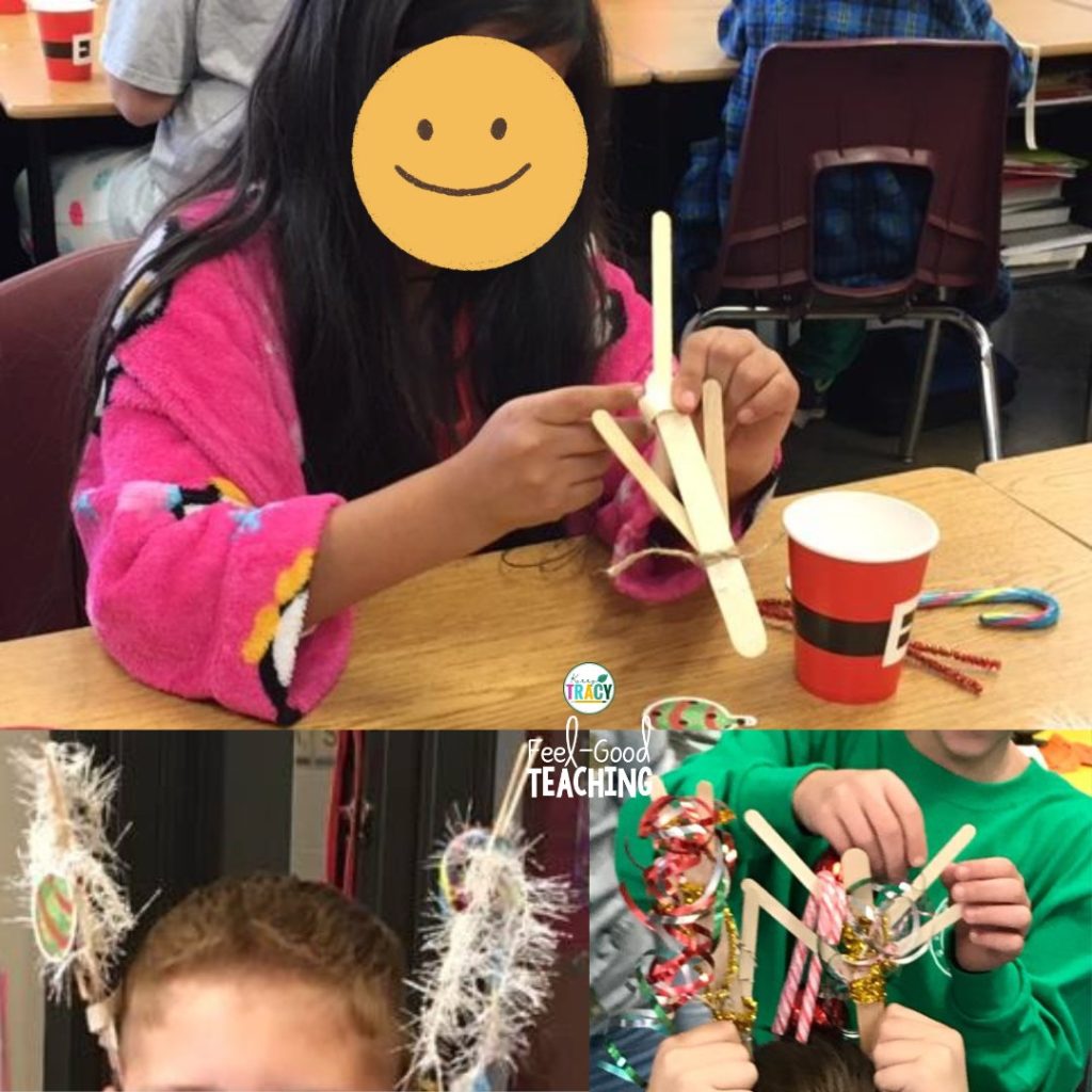 Reindeer Relay STEM designs