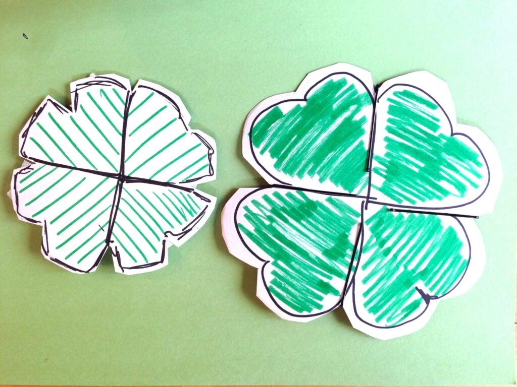 A student designed four-leaf frisbee in the Probability STEM Challenge, Limitless Luck