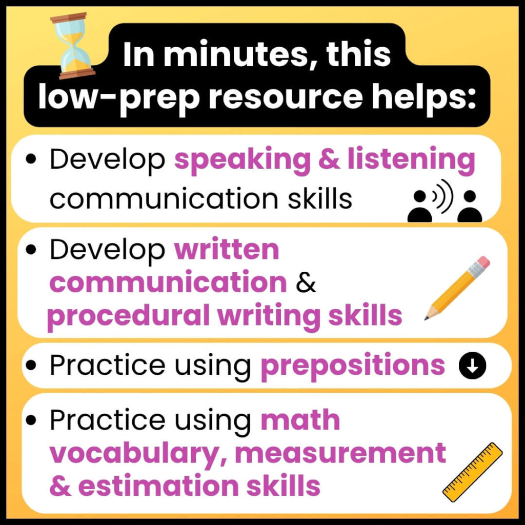 Summer Following Directions Activity Uses & Ideas