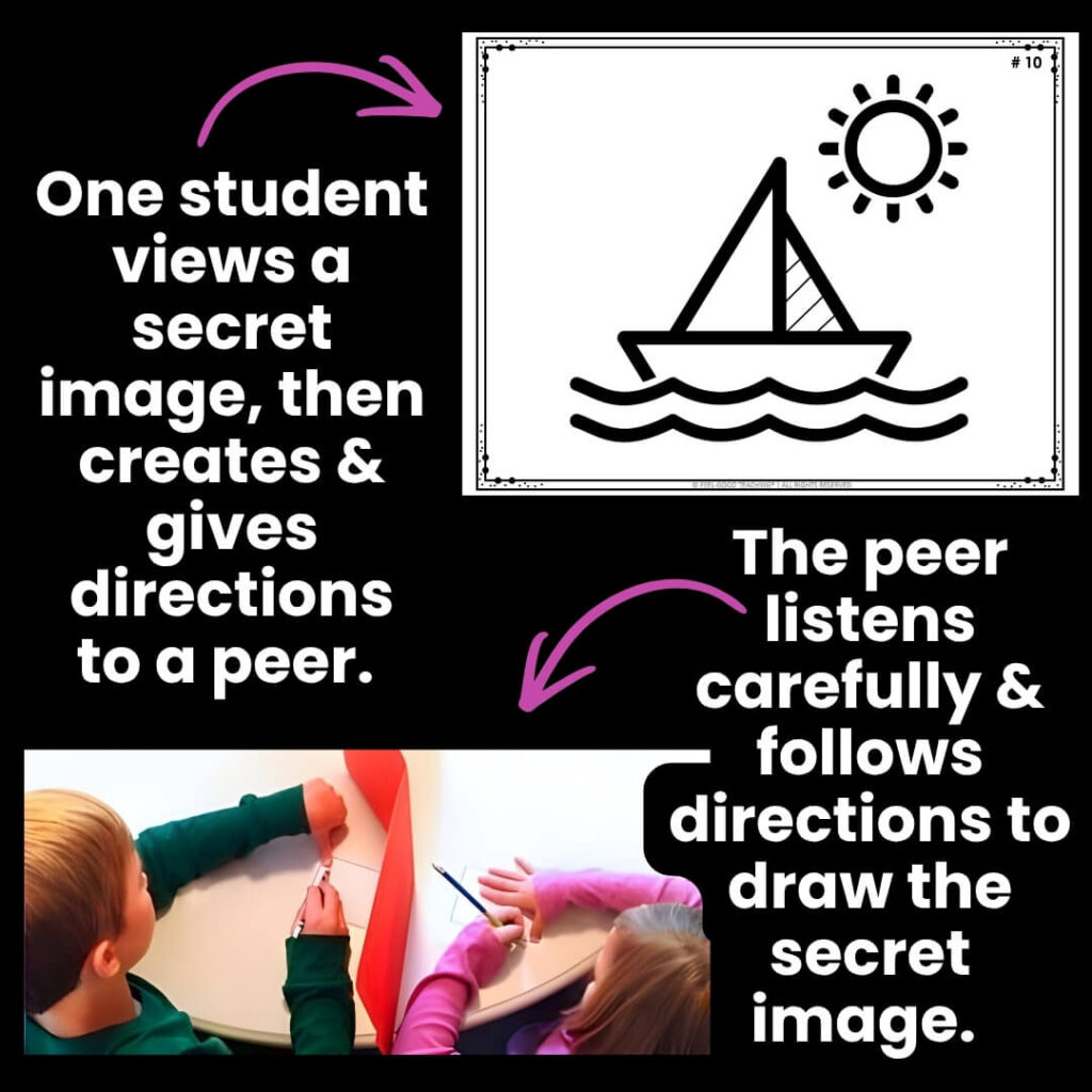 Summer Following Directions Activity - Speaking & Listening Practice