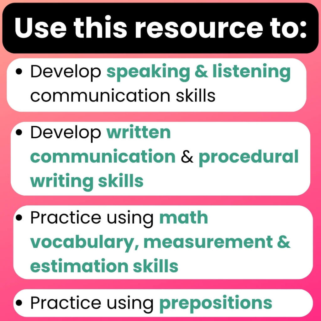 Speak Listen Draw Valentine Communication Activity Skills Covered